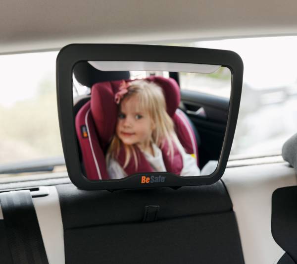BE SAFE Car Seat Mirror XL with Light