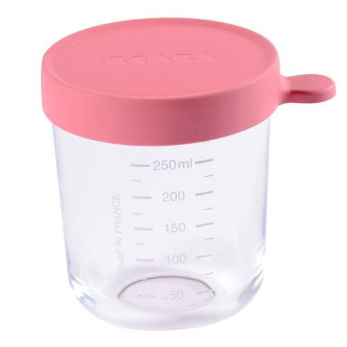 BEABA Food Jar Glass 250 ml - Old Pink