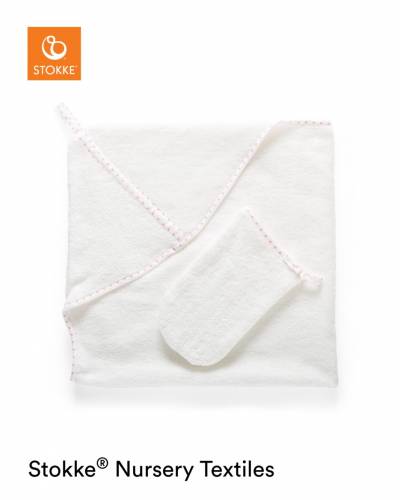 STOKKE Hooded Towel - Pink Bee OCS