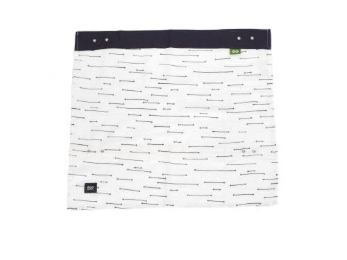 SIMPLY GOOD Car Sunshade - Grey lines on White