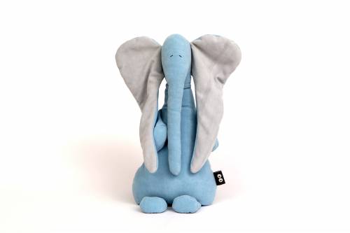 SIMPLY GOOD Soft Doll Elephant - Light Blue Grey