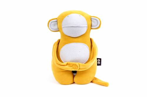 SIMPLY GOOD Soft Doll Monkey - Yellow Grey