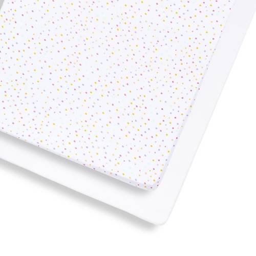 SNUZ Cot Bed 2Pack Sheets - Multi Spot