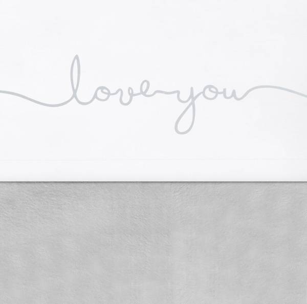 JOLLEIN Sheet 120x150 Love you Grey