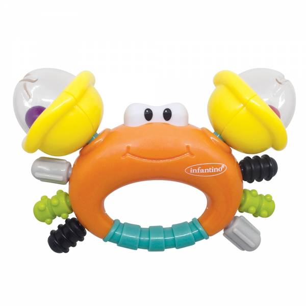 INFANTINO Rattle & Teether Sand Crab