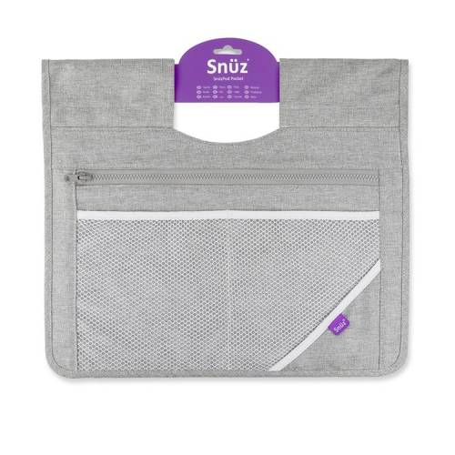 SNUZPOD Bedside Crib Storage Pocket - Grey
