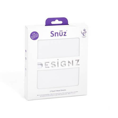 SNUZPOD Bedside Crib 2Pack Sheets - White