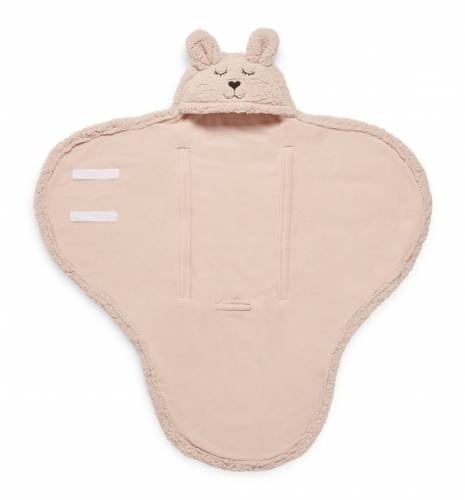 JOLLEIN Wrap Blanket Bunny - Pale pink