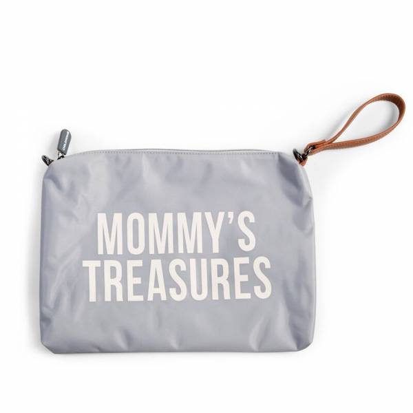 CHILDHOME Mommy's Clutch Bag - Grey/White