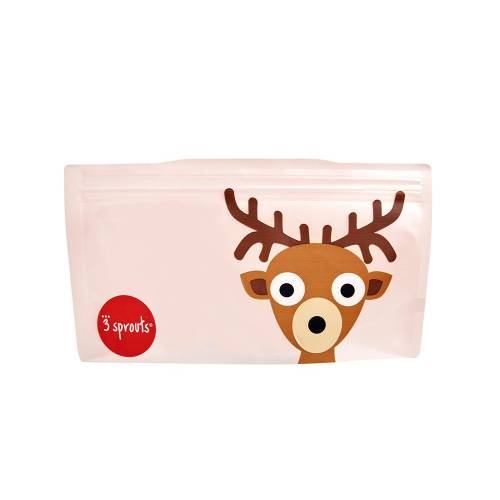 3 SPROUTS Reusable Snack Bag - Deer