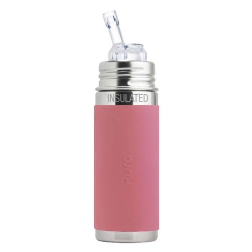 PURA Straw Cup Insulated 260ml Rose