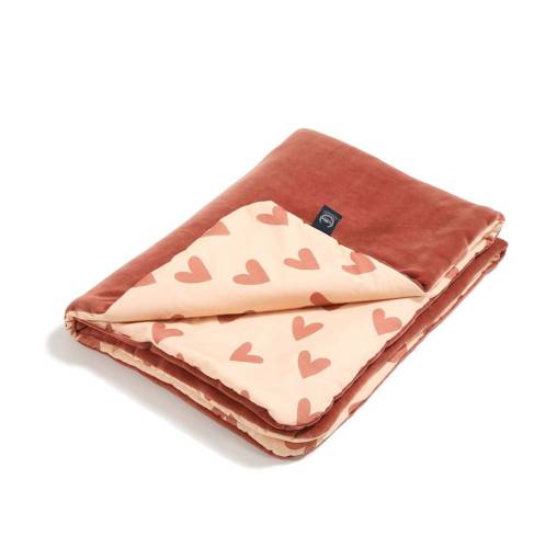 LA MILLOU Blanket 140x110 Cotton - HeartBeat Pink