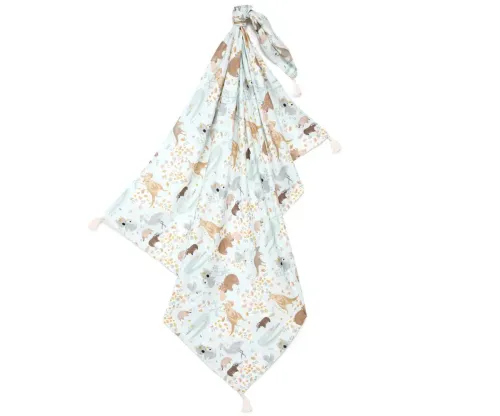 LA MILLOU Bamboo Muslin - Dundee & Friends Blue