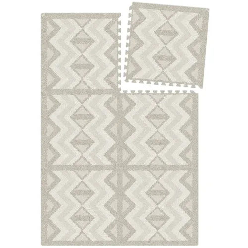 Eeveve Play Mat - Kilim Feather Grey