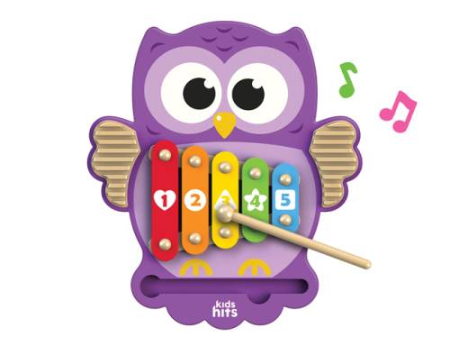 KIDS HITS Xylophone - Wooden Owl