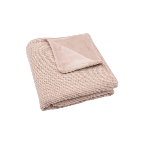 JOLLEIN Blanket 75x100 Basic Knit/Fleece - Pale Pink