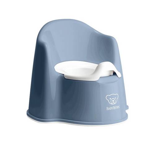 BABYBJORN Potty Chair - Deep Blue/White