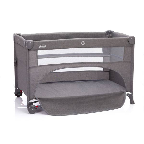 FILLIKID Travel Cot Porto - Grey Melange