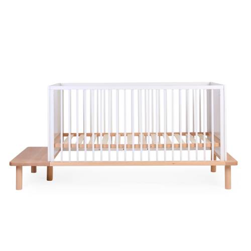 CHILDHOME EVO Bed Cot 70x140 - Natural/white