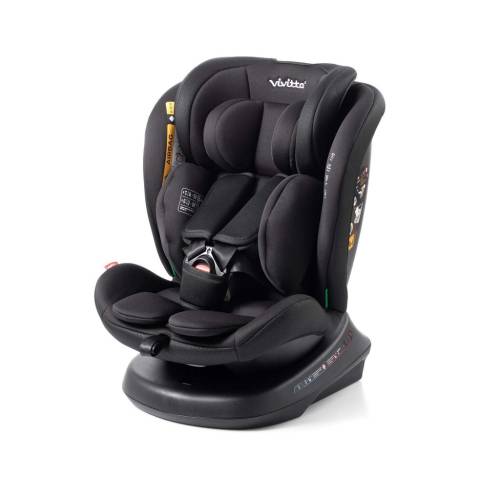 BABYAUTO VIVITTA SANNA iSize 40-150cm (NO ISOFIX) - Black Cross Embosed
