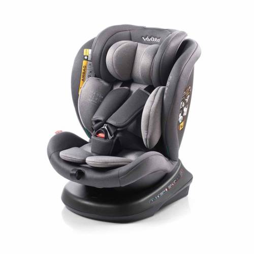 BABYAUTO VIVITTA SANNA iSize 40-150cm (NO ISOFIX) - Black Cross Embosed