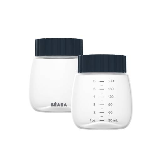 BEABA Collection & Storage Bottles for Double&Single Breast Pumps x2pcs