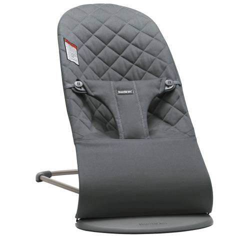 BABYBJORN Bouncer - Bliss Woven Classic Quilt Anthracite