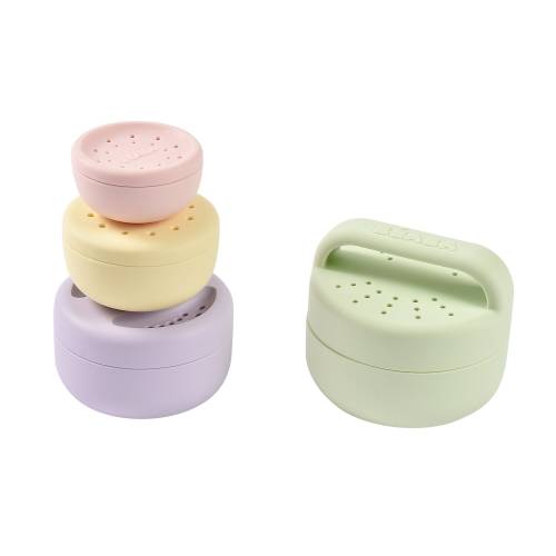 BEABA Silicone Bath Toys - Mint