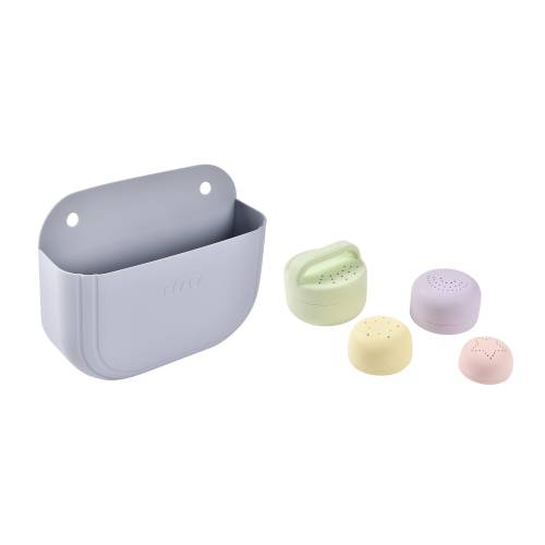 BEABA Bath Set Basket & Silicone Bath Toys