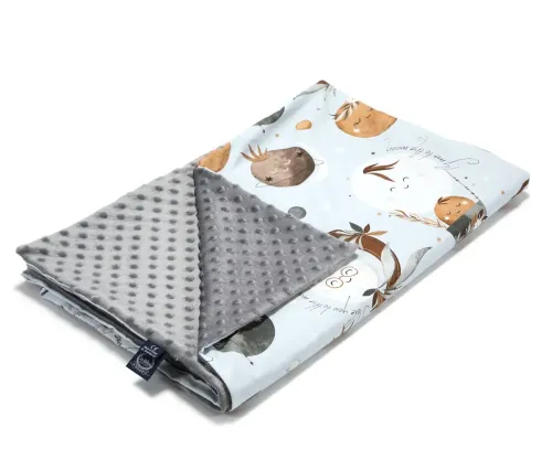 LA MILLOU Blanket 140x110 Light - Fly me to the Moon Sky Grey