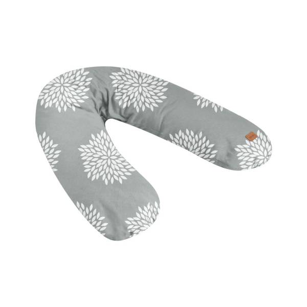 BEABA Big Flopsy Nursing Pillow - Jersey Flower Grey