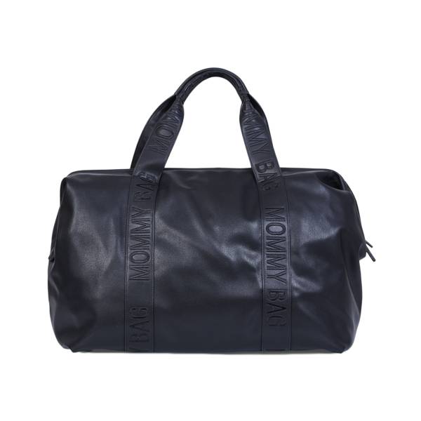CHILDHOME Mommy Bag Signature - Vegan Leather Black