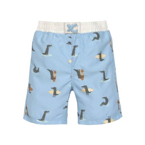 LAESSIG Splash&Fun Board Shorts - Crocodile Sky Blue 24m
