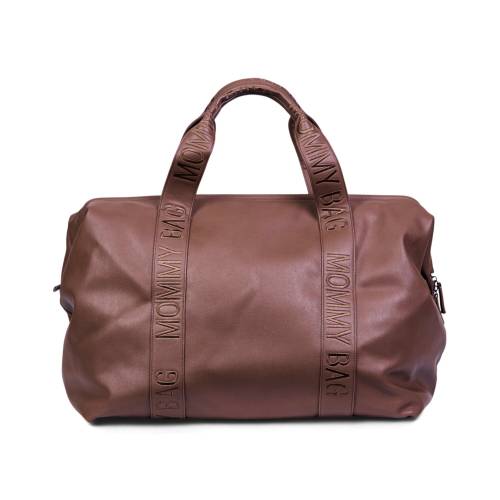 CHILDHOME Mommy Bag Signature - Vegan Leather Dark Brown