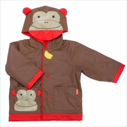 SKIP HOP Zoo Raincoat Monkey Size 5-6