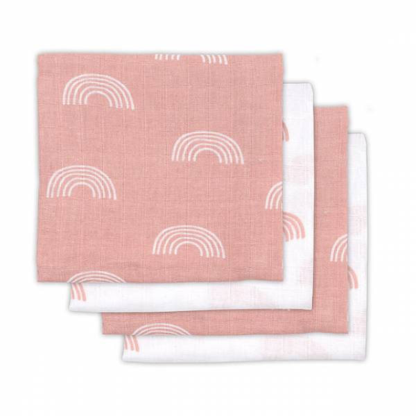 JOLLEIN Hydro Cloth Muslin 70x70 Small - Rainow Pink4pck