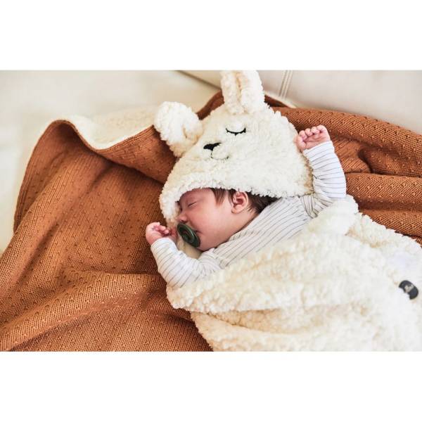 JOLLEIN Wrap Blanket Bunny - Off White