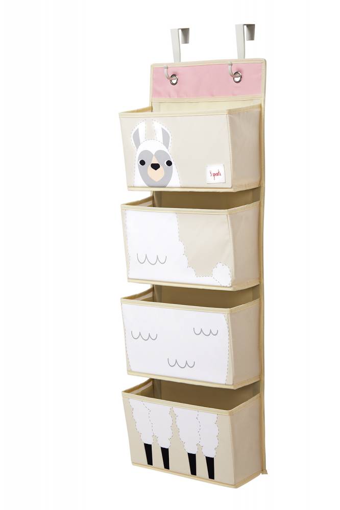 Mamatoto Mother Child Lifestyle Shop 3 SPROUTS Hanging Wall Organizer Llama