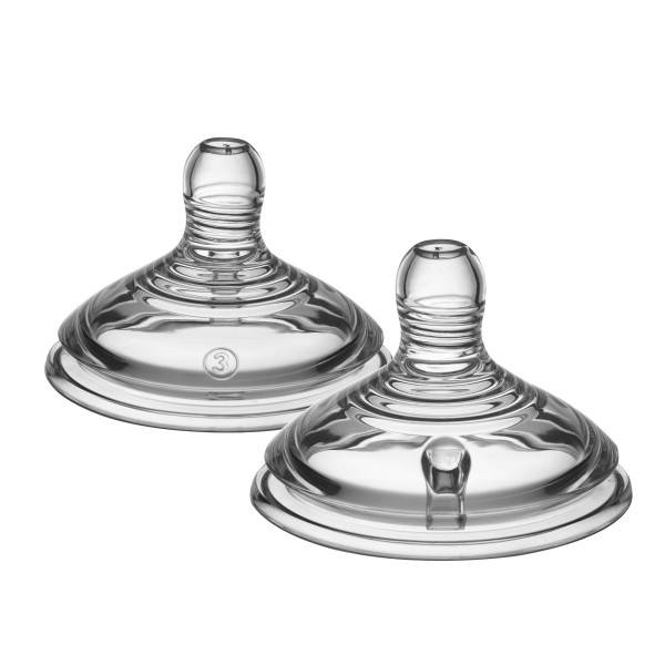 TOMMEE TIPPEE Natural Start Bottle Teats Pack of 2 - Fast Flow