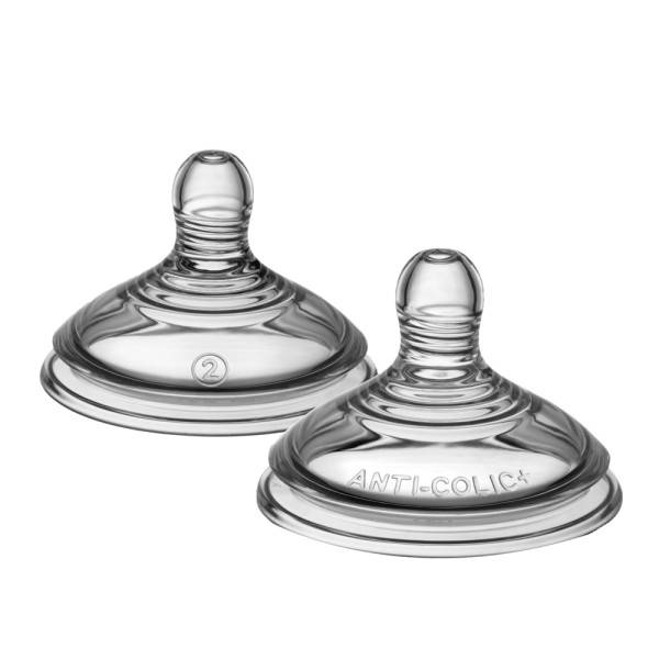 TOMMEE TIPPEE Advanced Anti-Colic Bottle Teats x 2 - Medium Flow