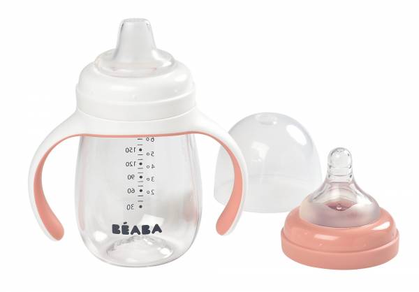 BEABA Learning cup 2in1 210ml - Pink