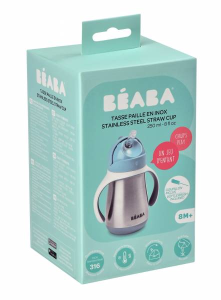 BEABA Stainless Steel Cup 250ml - Blue