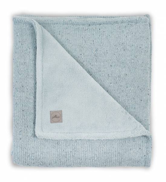 JOLLEIN Blanket 75x100 Confetti Knit/Fleece - Stone Green 