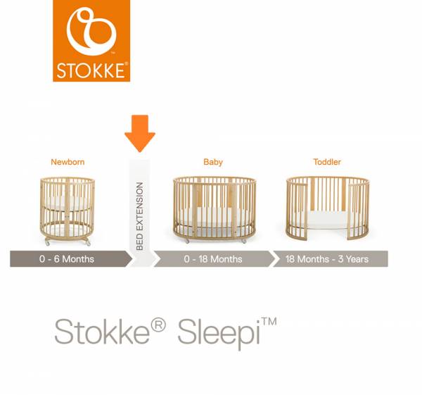 STOKKE Sleepi Bed Extension - Natural S