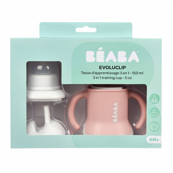 BEABA Evolutive Training Cup 3 in1 - Old Pink