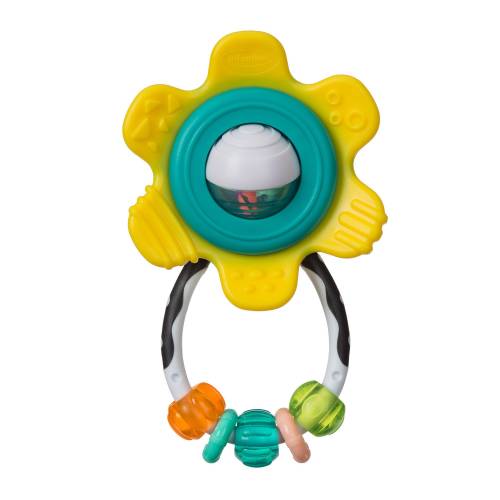 INFANTINO SPIN & Rattle Teether - Yellow