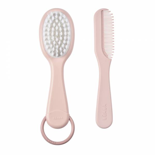 BEABA Brush & Comb - Old Pink