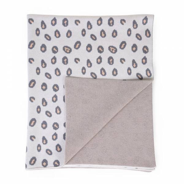 CHILDHOME Blanket Knitted 85x70 - Leopard