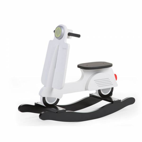 CHILDHOME Rocking Scooter - White/Black