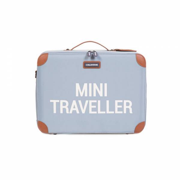CHILDHOME Mini Traveller Kids Suitcase - Grey/OffWhite